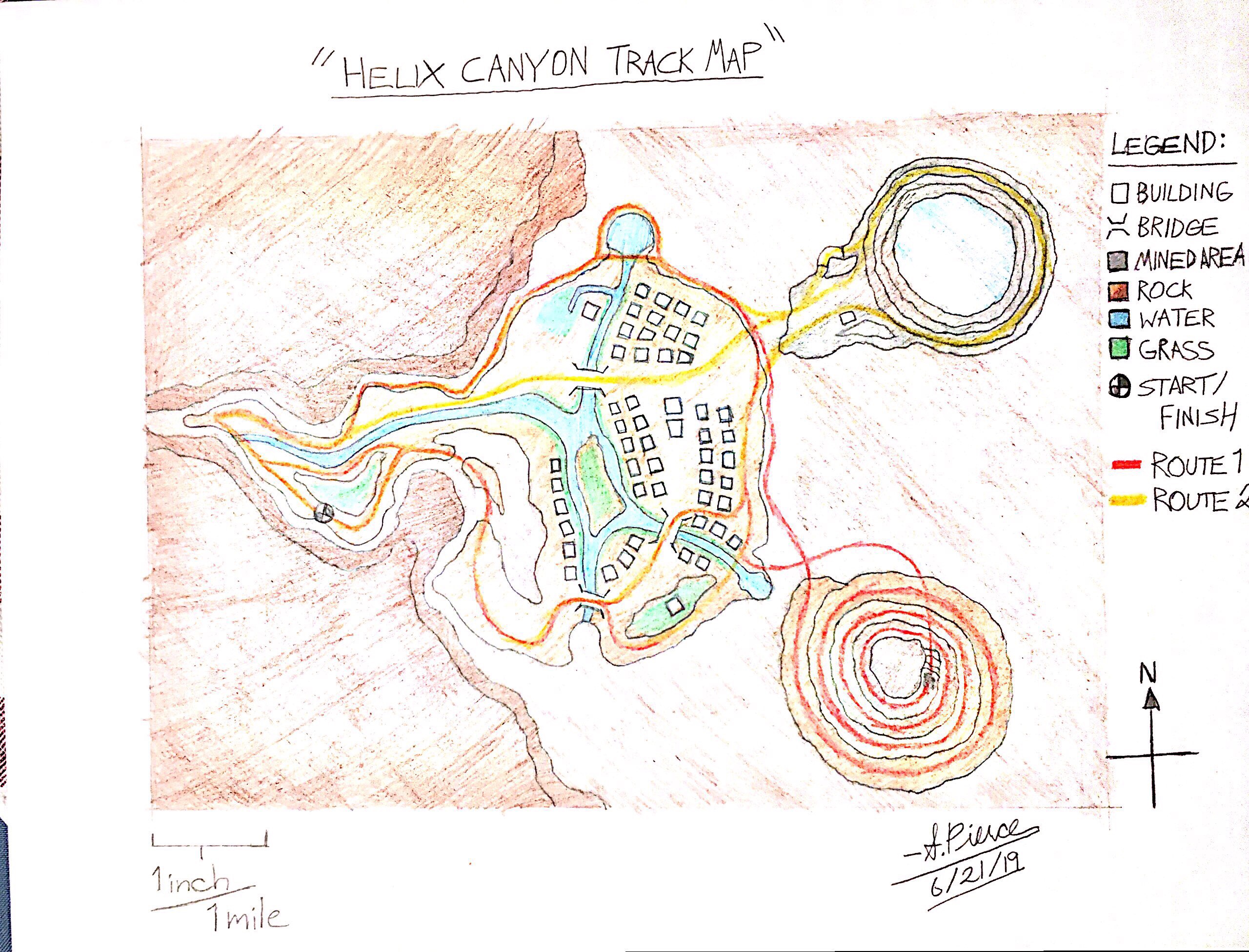 Helix Canyon Track Map